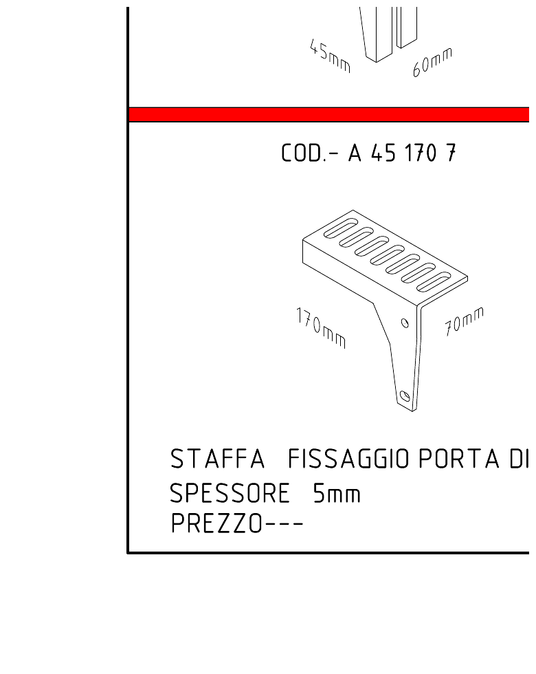 Staffa 45 mm — variante 170 × 70