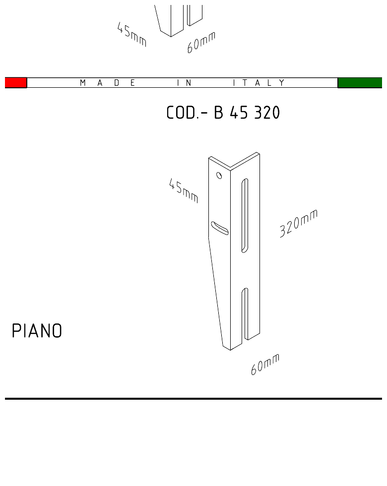 Staffa 45 mm — variante 175 × 60